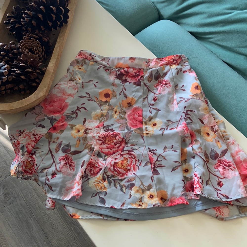 SMYM floral mini skirt
